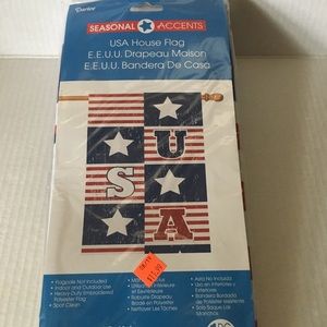 NWT USA House Flag, 28”x40”, indoor/outdoor use